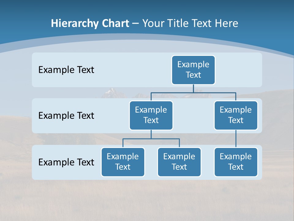 Ranch House Log Cabin Grand Teton PowerPoint Template