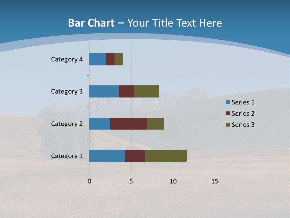 Ranch House Log Cabin Grand Teton PowerPoint Template