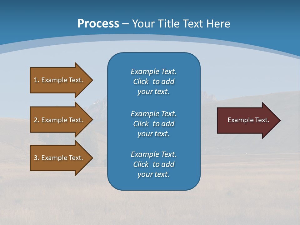 Ranch House Log Cabin Grand Teton PowerPoint Template