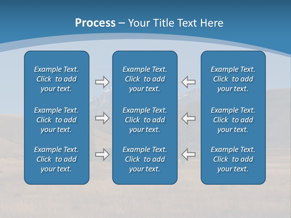 Ranch House Log Cabin Grand Teton PowerPoint Template