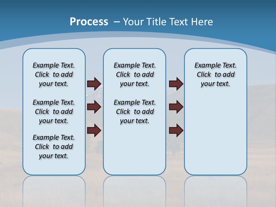 Ranch House Log Cabin Grand Teton PowerPoint Template