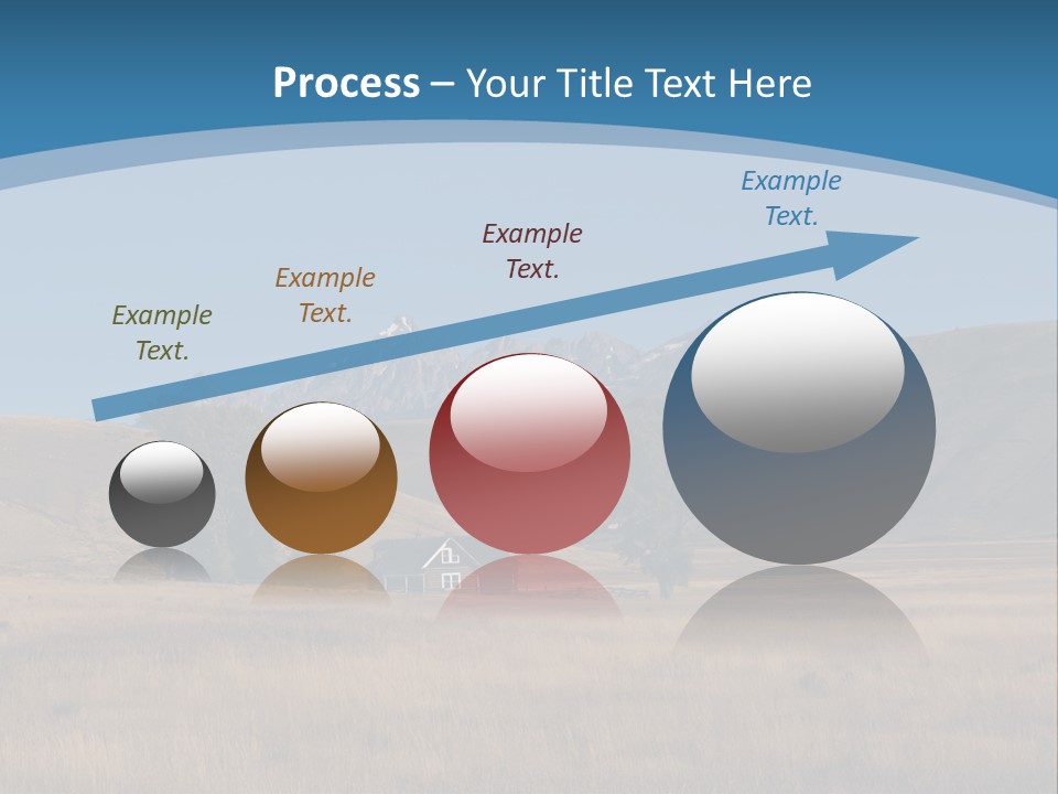 Ranch House Log Cabin Grand Teton PowerPoint Template