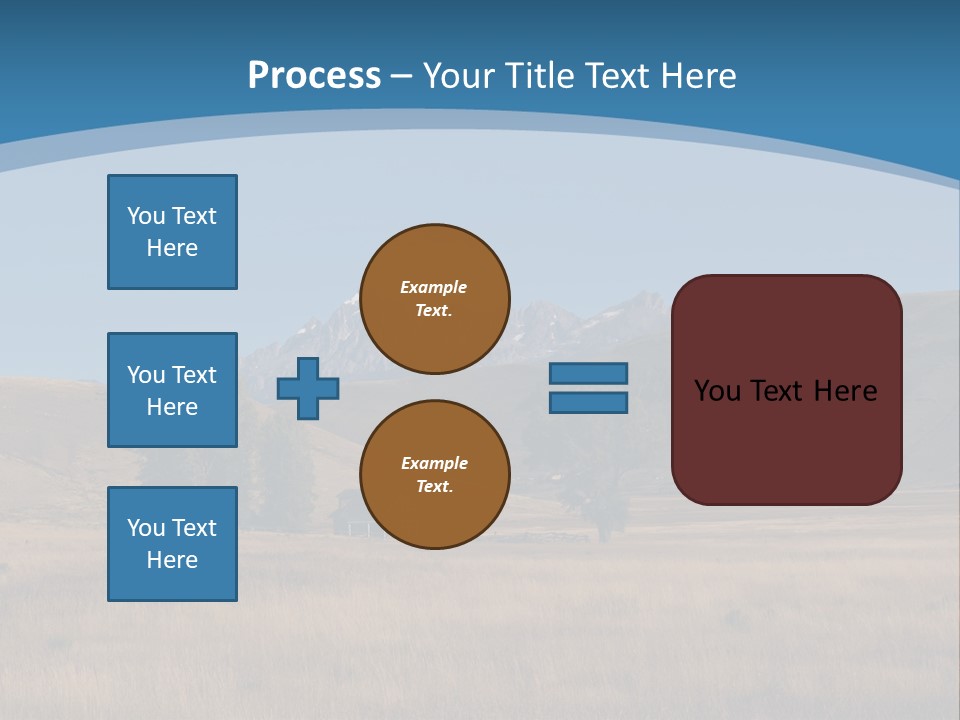Ranch House Log Cabin Grand Teton PowerPoint Template