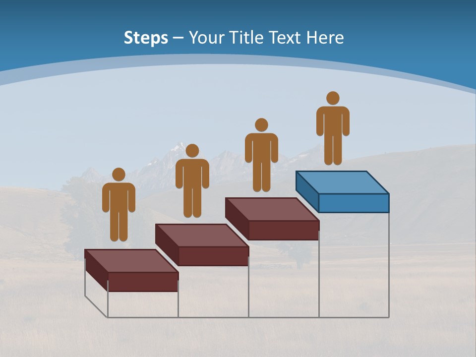 Ranch House Log Cabin Grand Teton PowerPoint Template