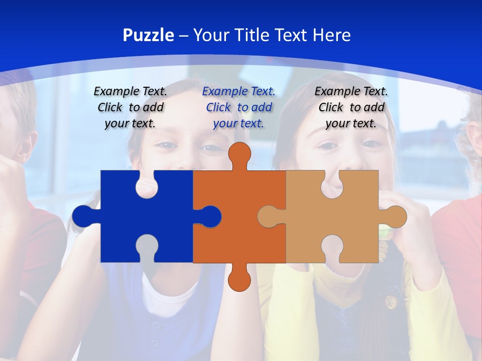 Edible Boy Schoolchildren PowerPoint Template