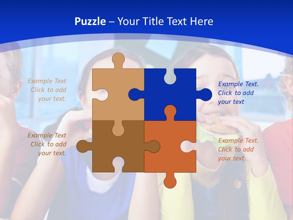 Edible Boy Schoolchildren PowerPoint Template