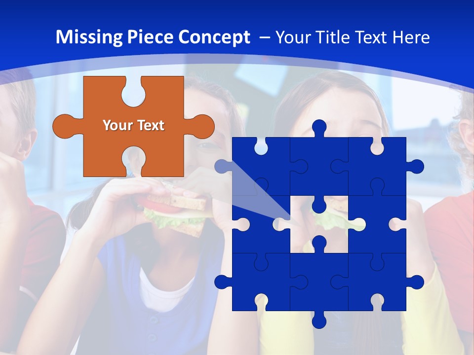 Edible Boy Schoolchildren PowerPoint Template