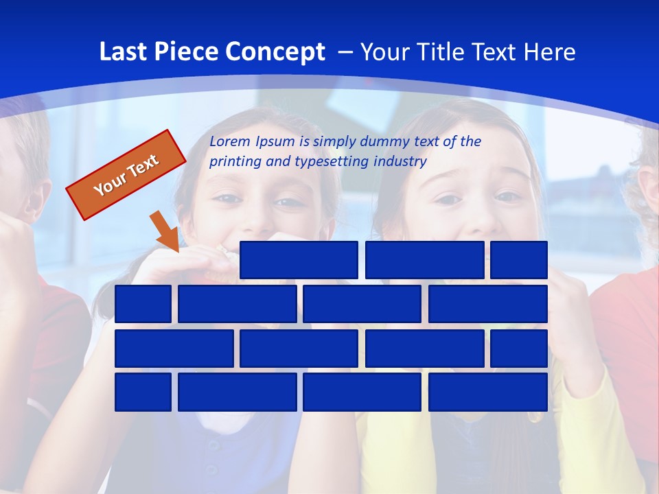 Edible Boy Schoolchildren PowerPoint Template