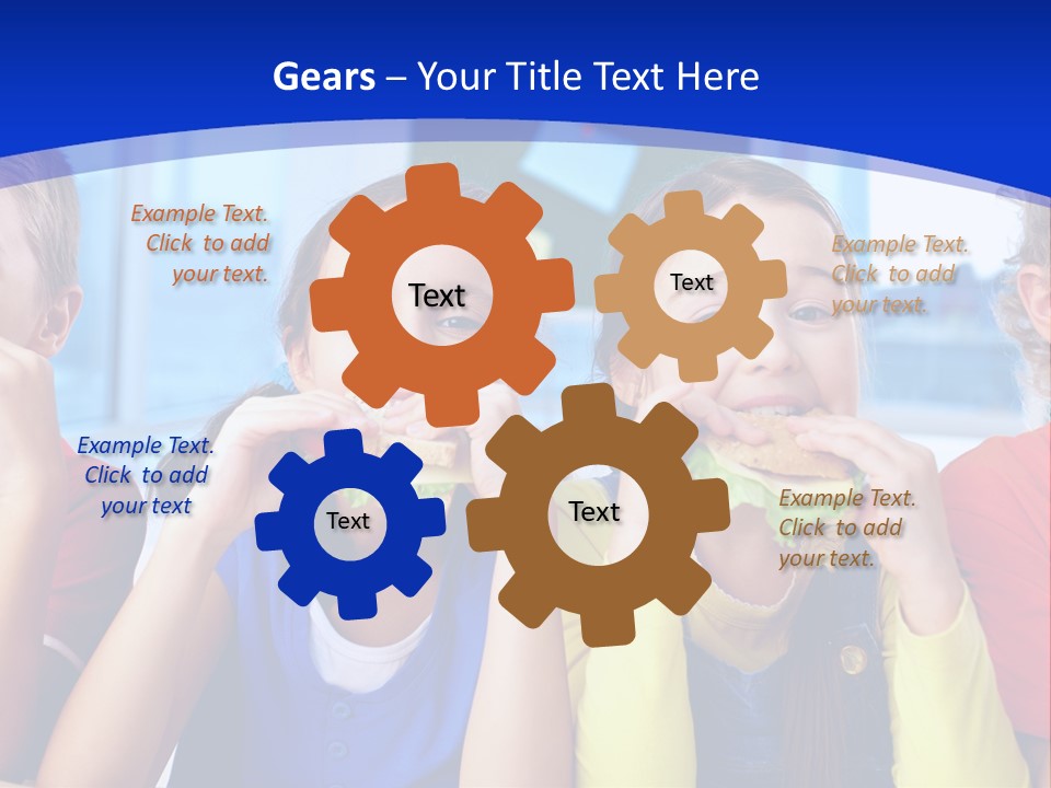 Edible Boy Schoolchildren PowerPoint Template