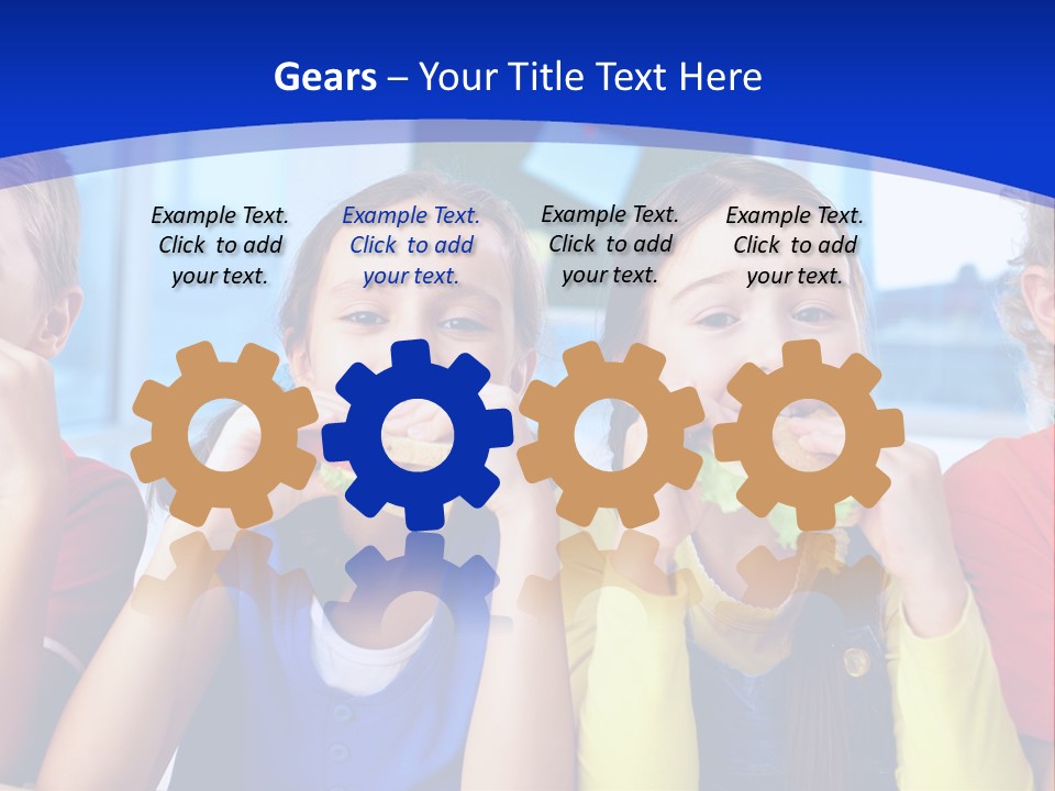 Edible Boy Schoolchildren PowerPoint Template