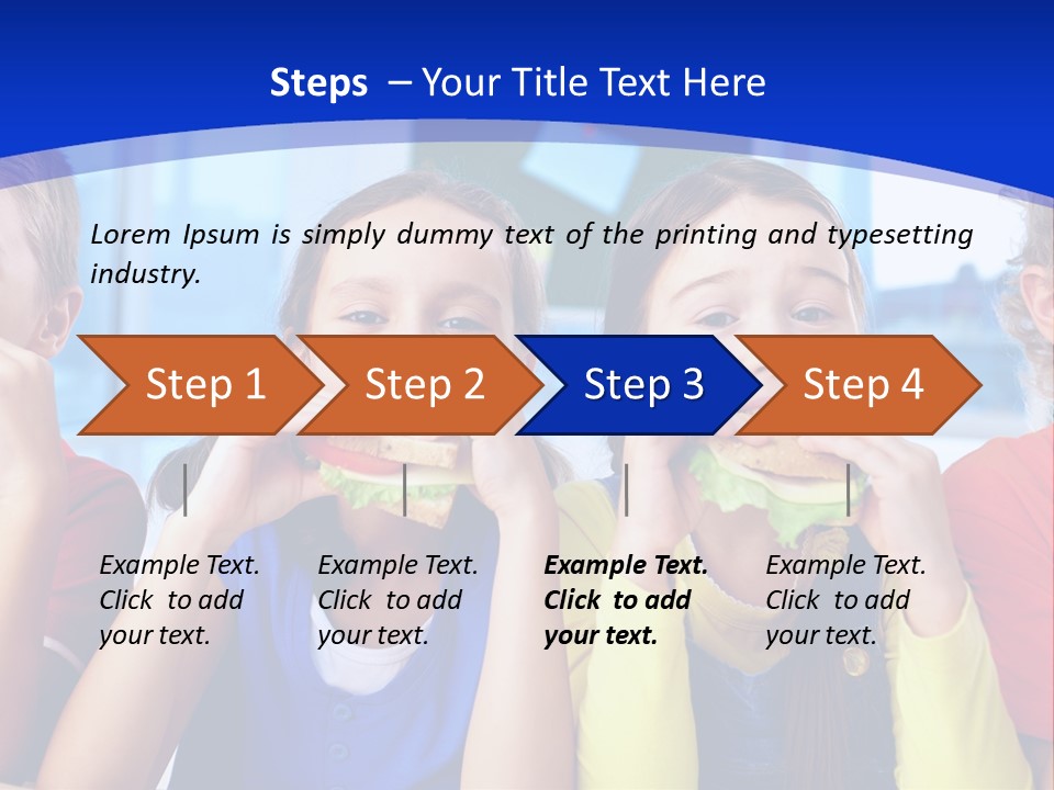 Edible Boy Schoolchildren PowerPoint Template