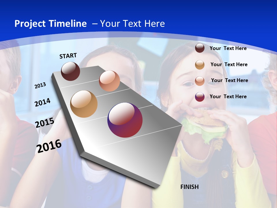 Edible Boy Schoolchildren PowerPoint Template