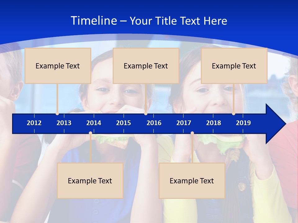 Edible Boy Schoolchildren PowerPoint Template