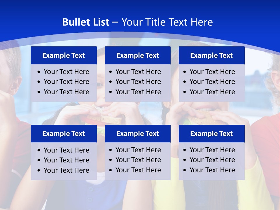 Edible Boy Schoolchildren PowerPoint Template