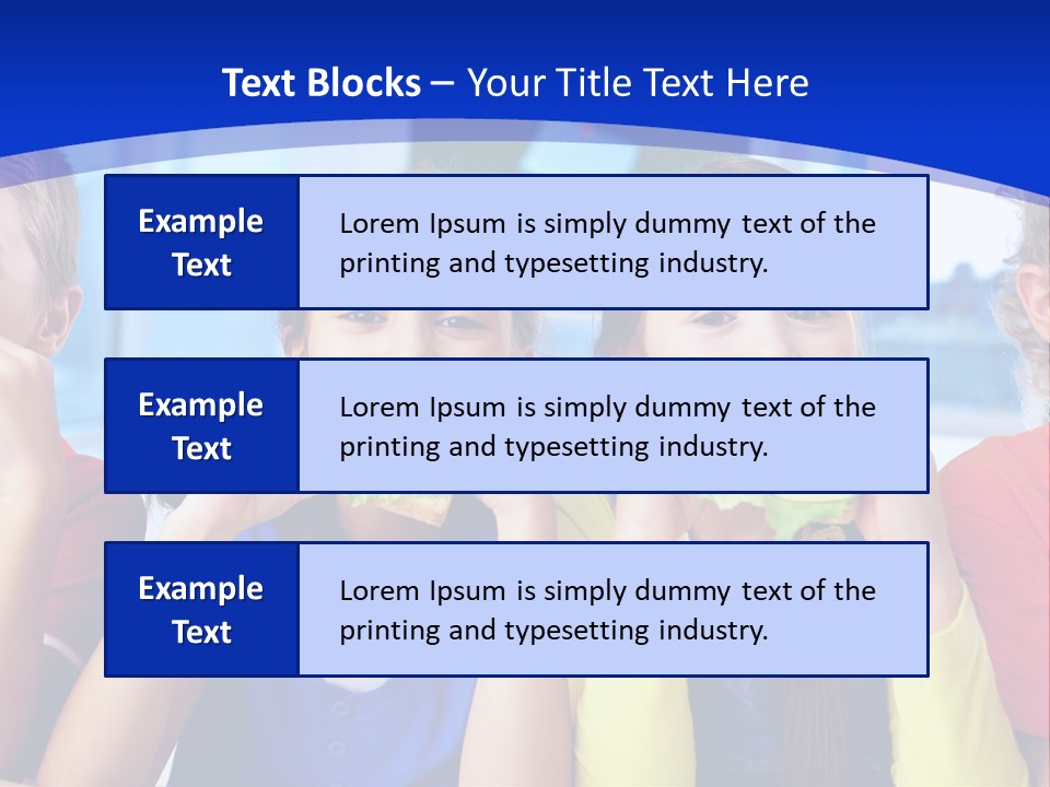Edible Boy Schoolchildren PowerPoint Template