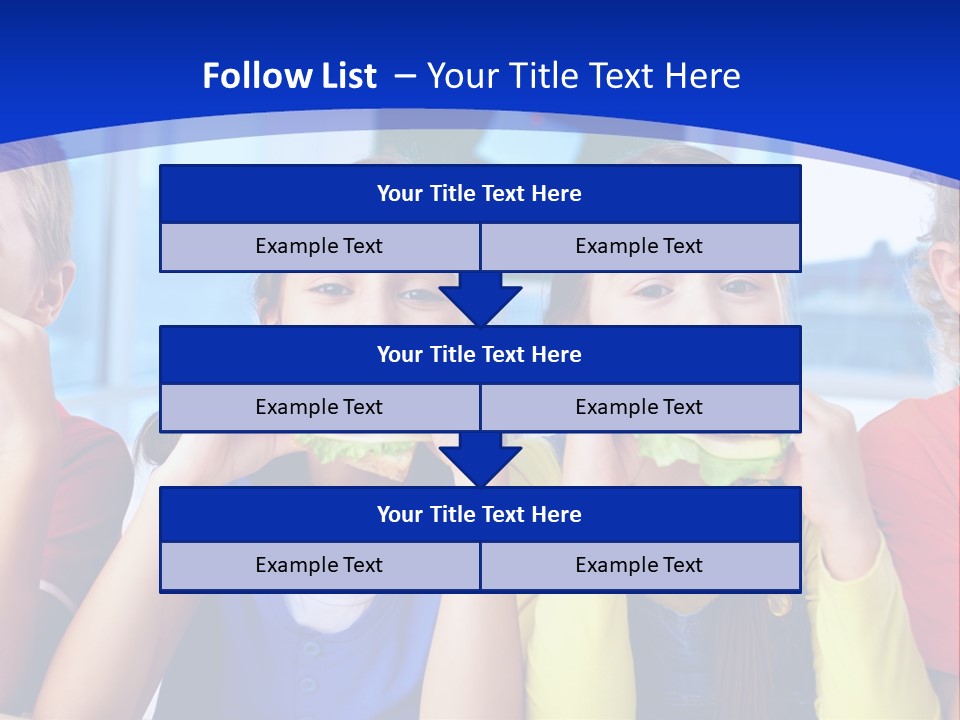 Edible Boy Schoolchildren PowerPoint Template