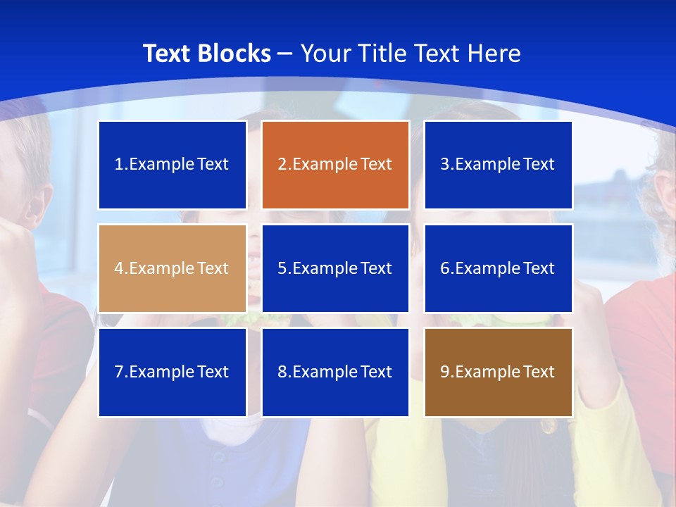 Edible Boy Schoolchildren PowerPoint Template