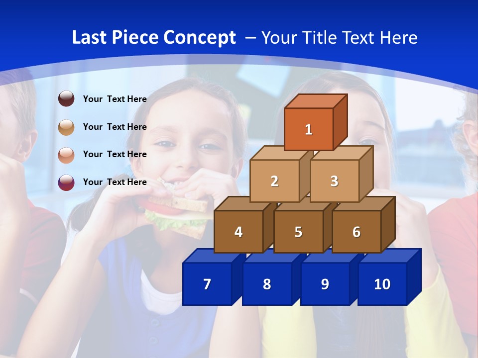 Edible Boy Schoolchildren PowerPoint Template