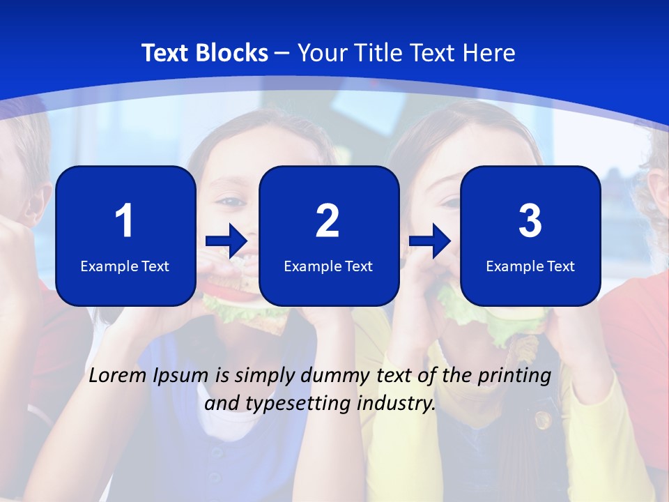 Edible Boy Schoolchildren PowerPoint Template