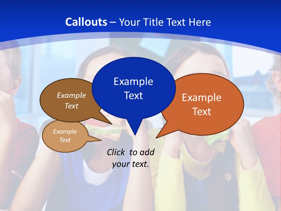 Edible Boy Schoolchildren PowerPoint Template