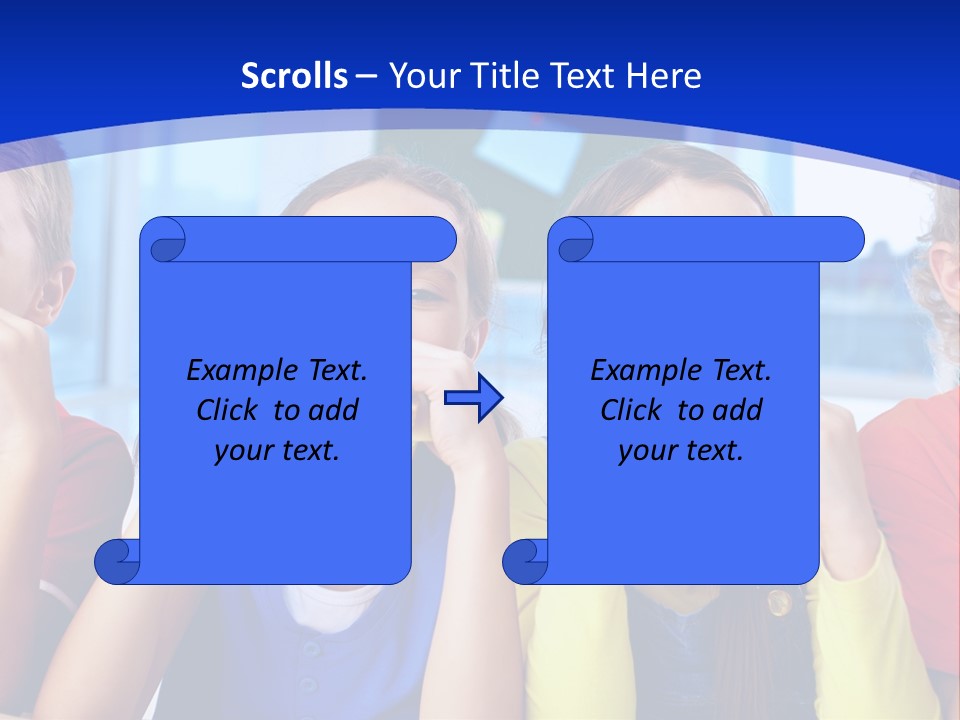 Edible Boy Schoolchildren PowerPoint Template