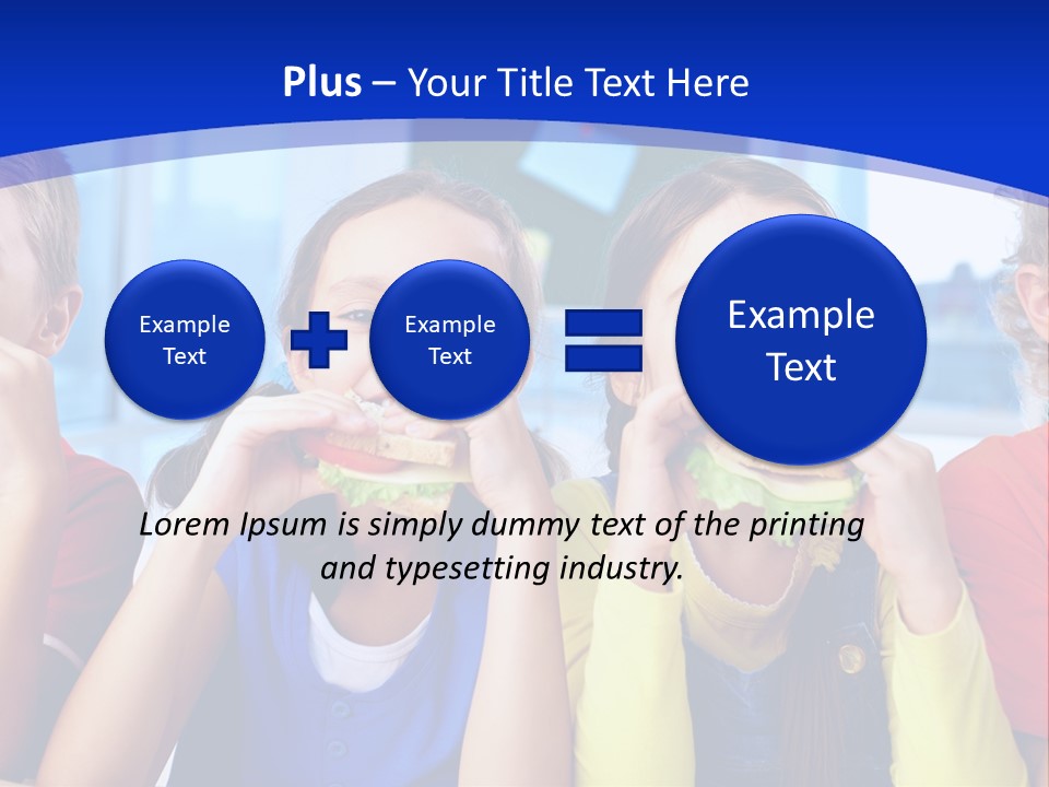 Edible Boy Schoolchildren PowerPoint Template