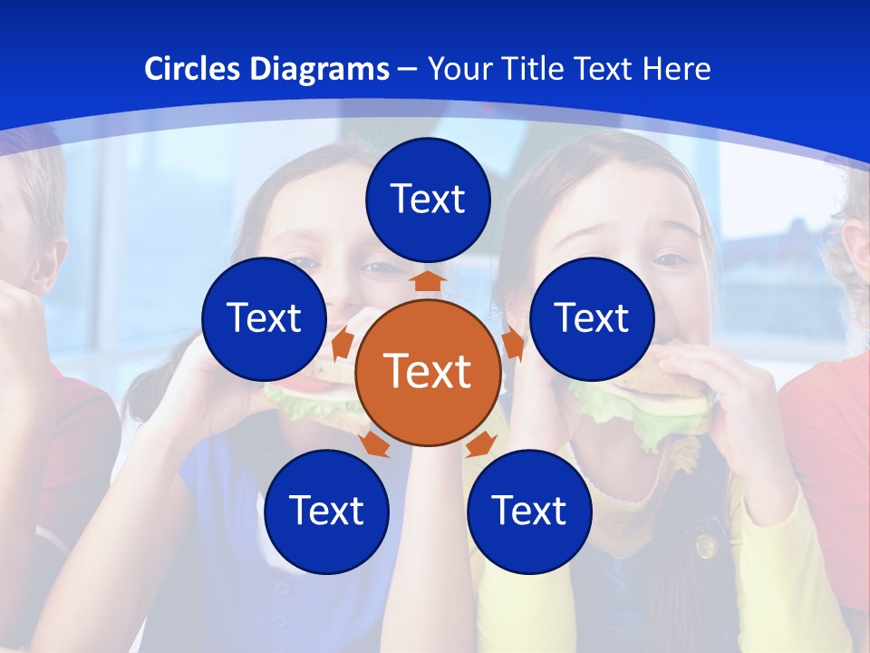 Edible Boy Schoolchildren PowerPoint Template