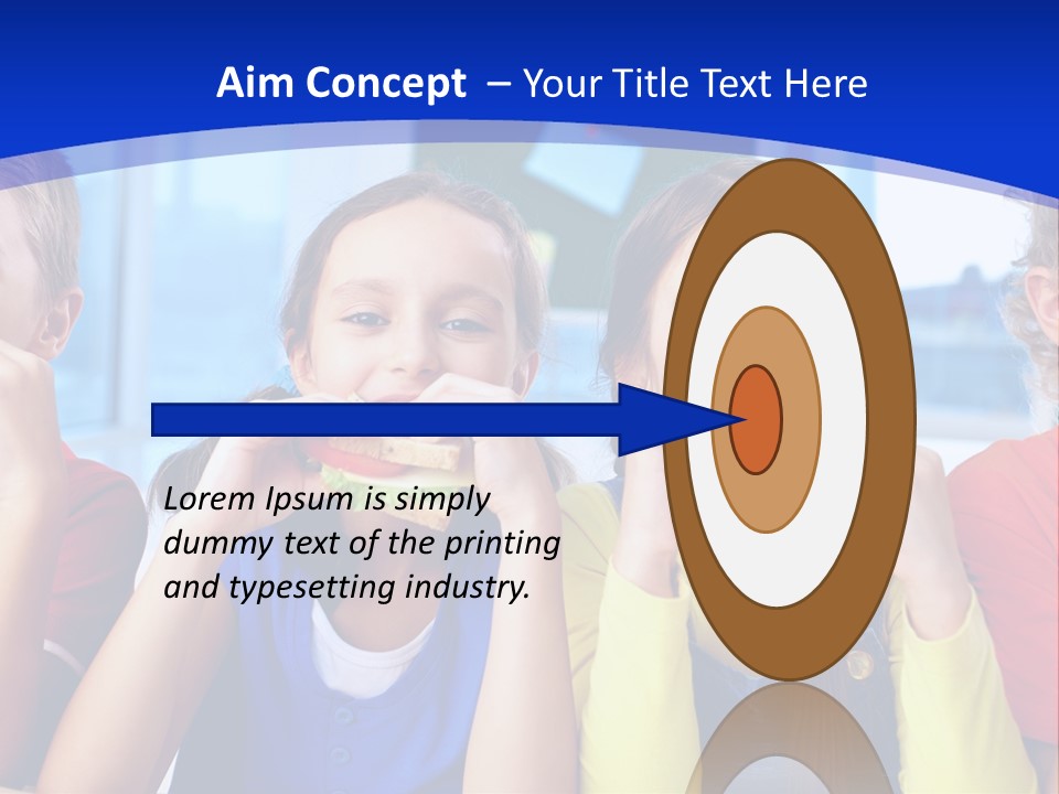 Edible Boy Schoolchildren PowerPoint Template