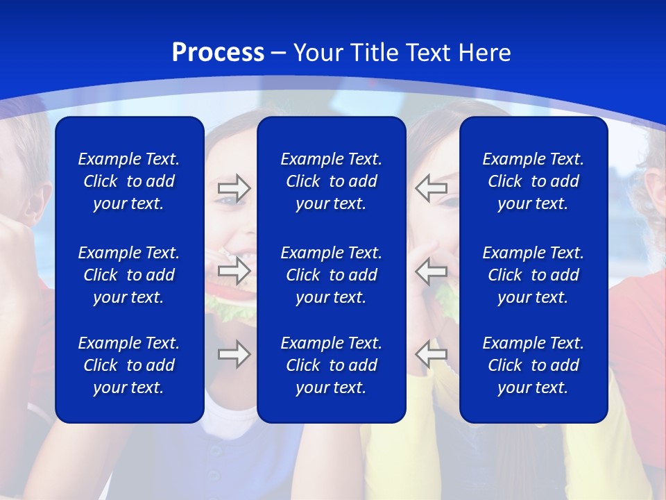 Edible Boy Schoolchildren PowerPoint Template
