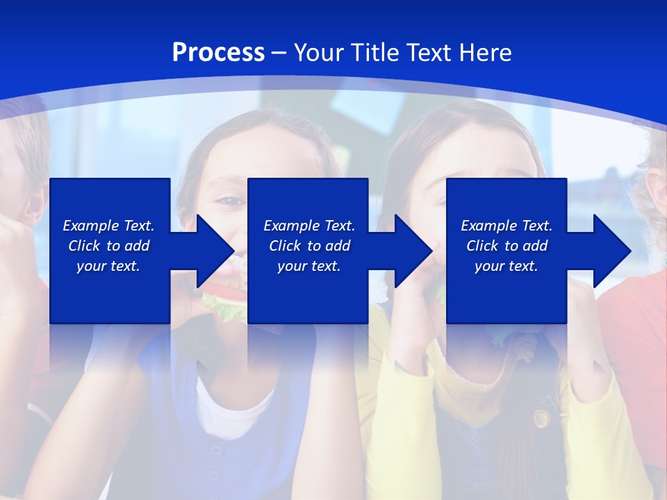 Edible Boy Schoolchildren PowerPoint Template