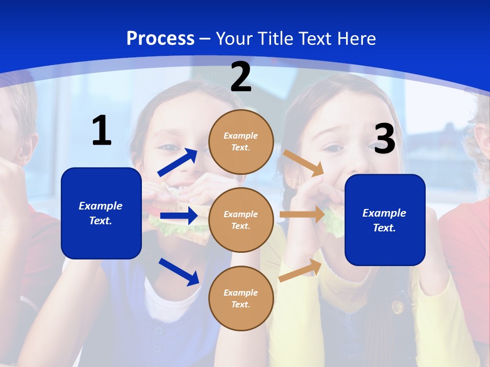 Edible Boy Schoolchildren PowerPoint Template