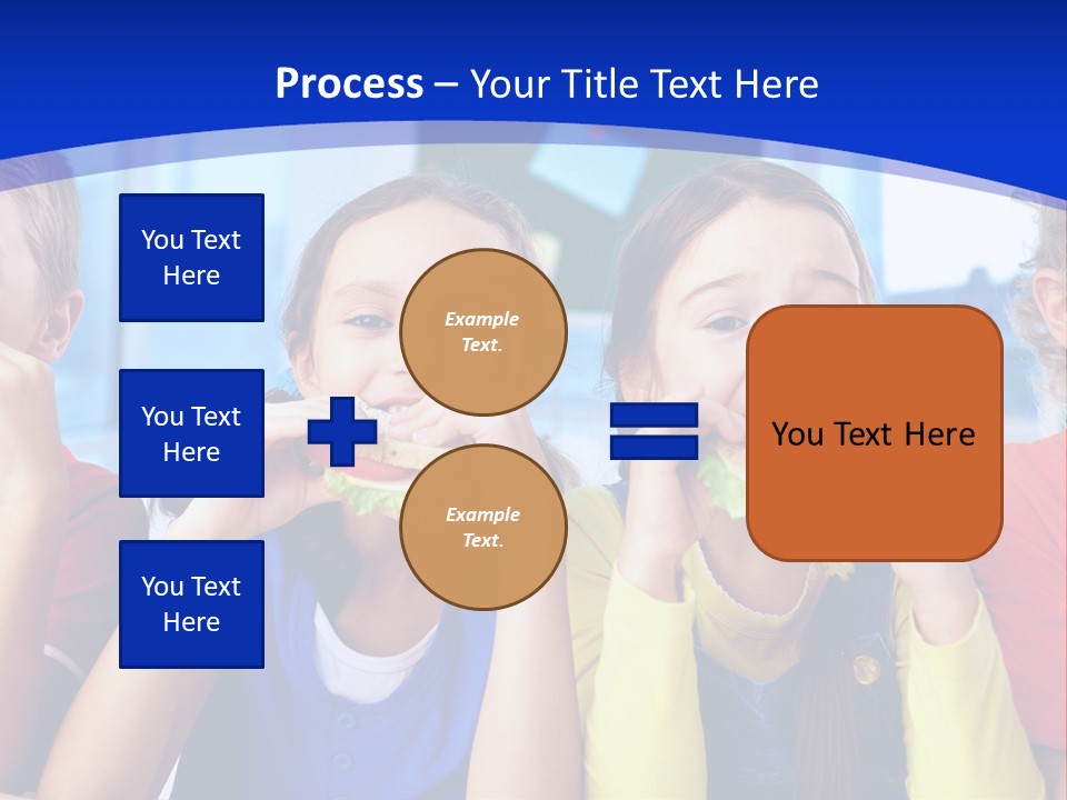 Edible Boy Schoolchildren PowerPoint Template