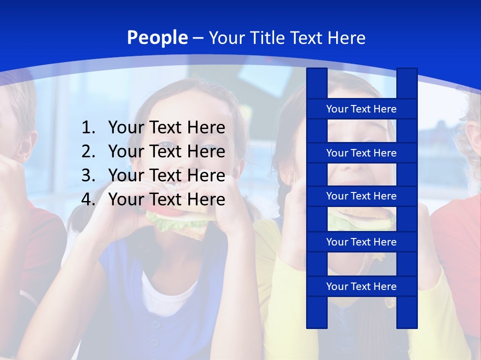 Edible Boy Schoolchildren PowerPoint Template