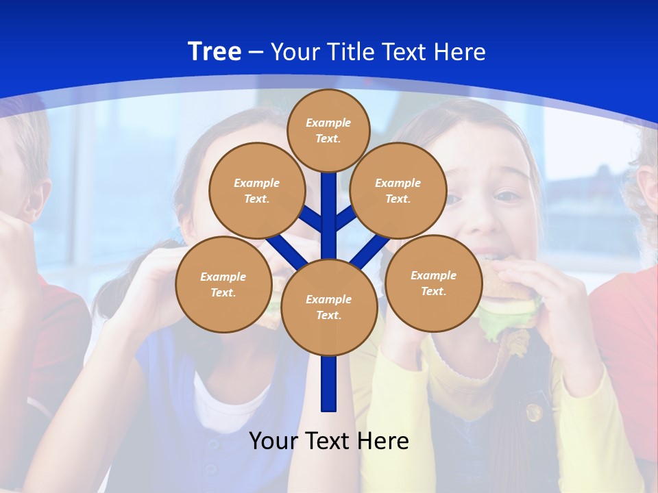 Edible Boy Schoolchildren PowerPoint Template