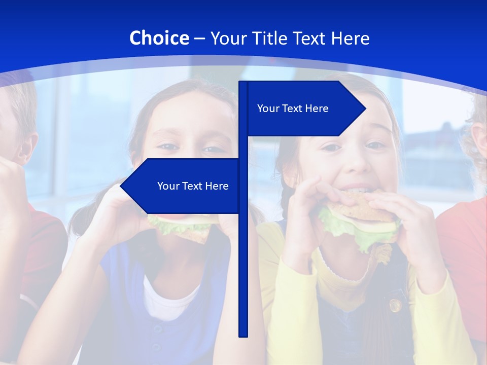 Edible Boy Schoolchildren PowerPoint Template