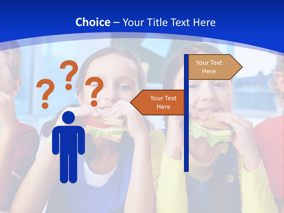 Edible Boy Schoolchildren PowerPoint Template