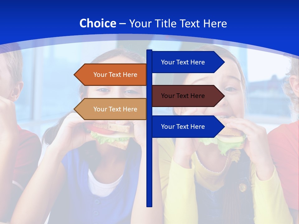 Edible Boy Schoolchildren PowerPoint Template