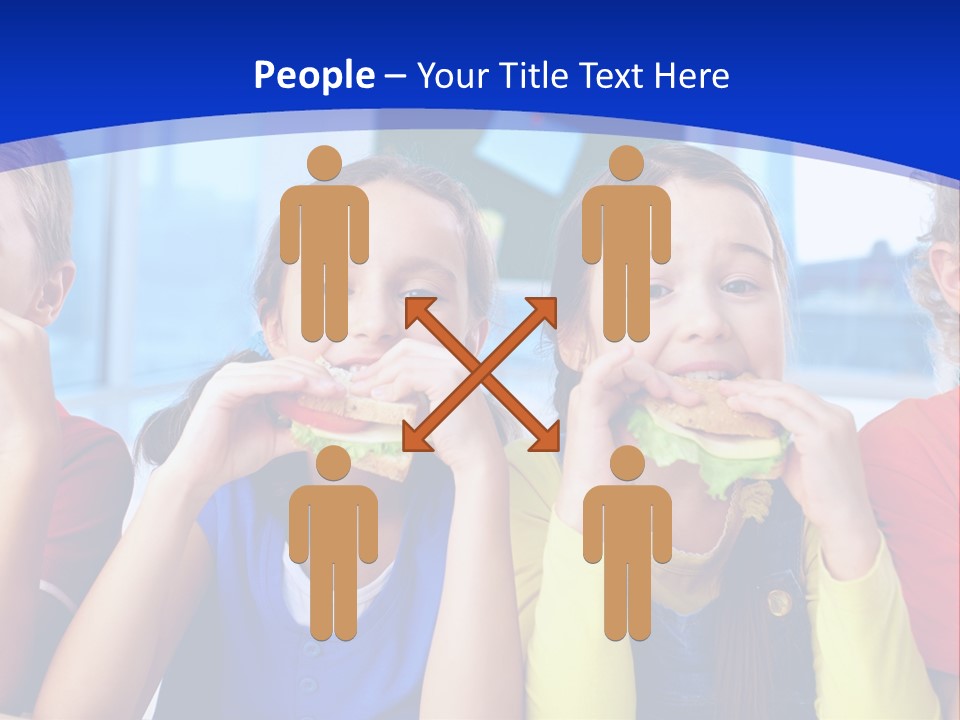 Edible Boy Schoolchildren PowerPoint Template