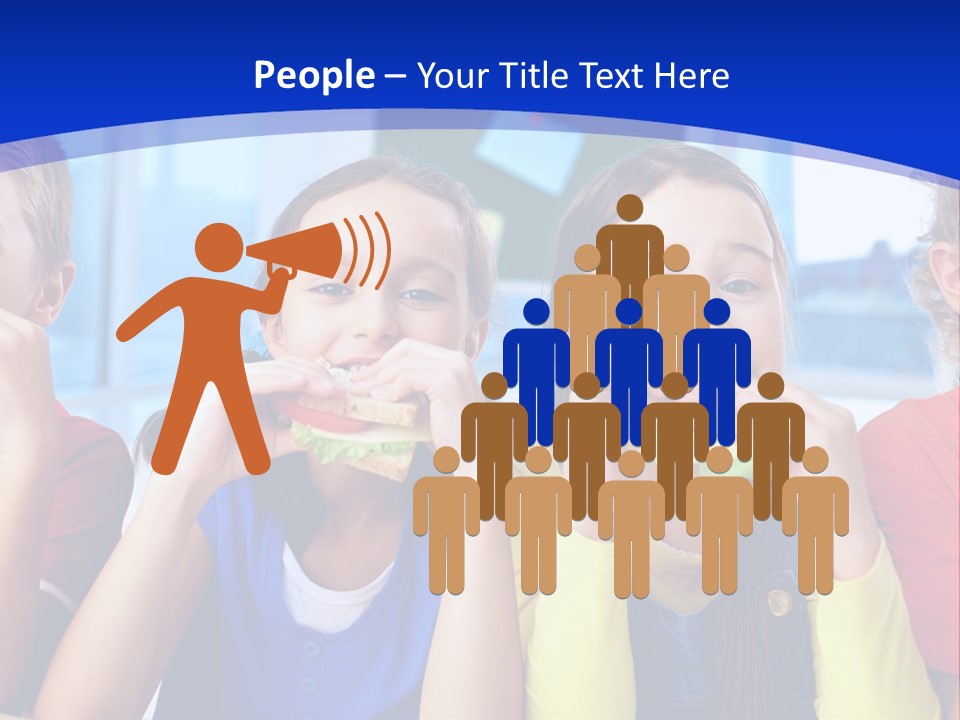 Edible Boy Schoolchildren PowerPoint Template