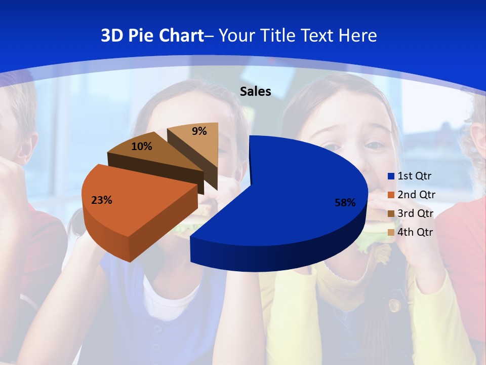 Edible Boy Schoolchildren PowerPoint Template
