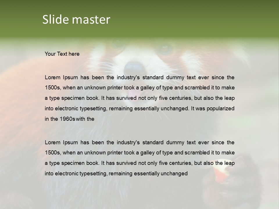 Vegetarian Zoo Natural PowerPoint Template