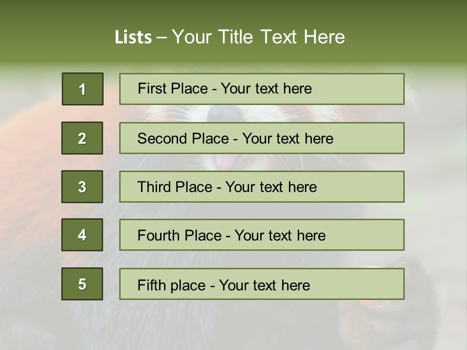 Vegetarian Zoo Natural PowerPoint Template