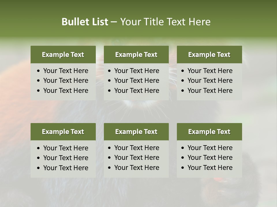 Vegetarian Zoo Natural PowerPoint Template