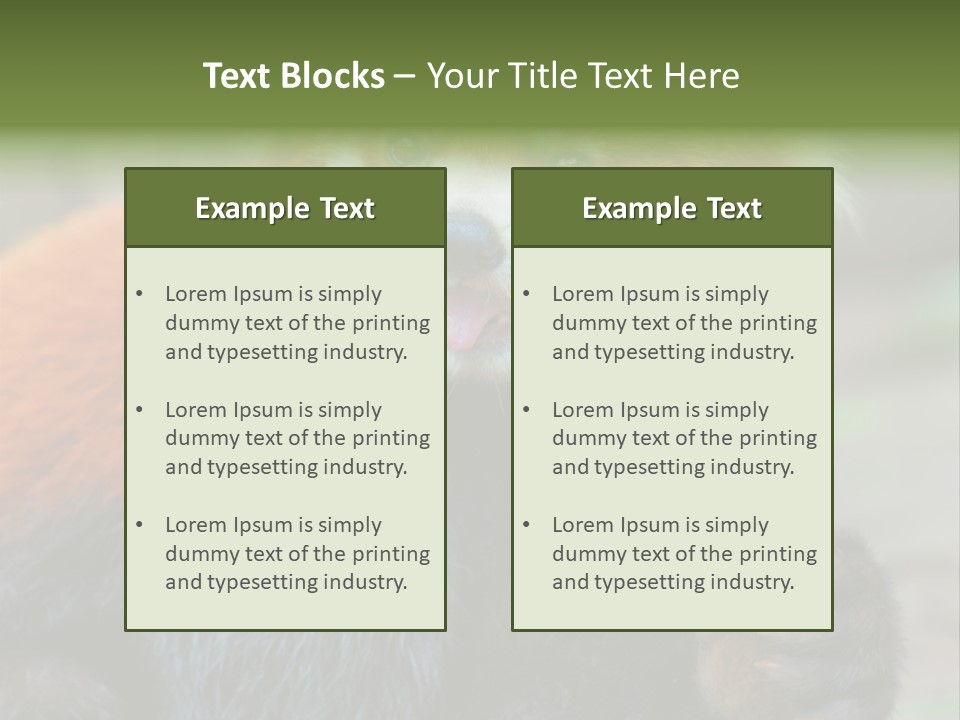 Vegetarian Zoo Natural PowerPoint Template