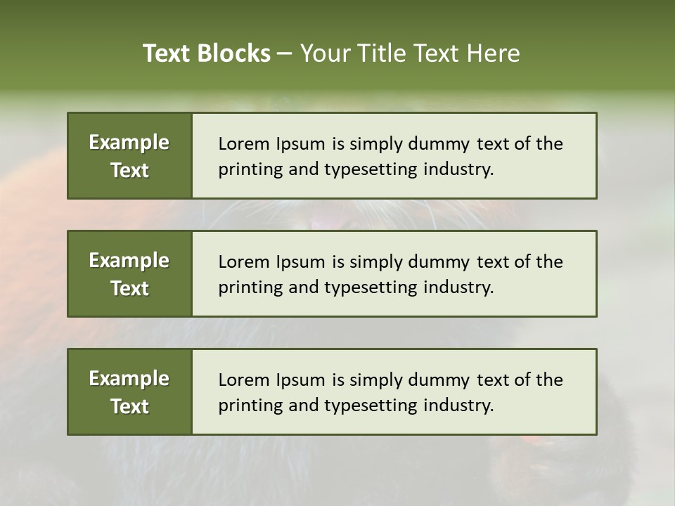Vegetarian Zoo Natural PowerPoint Template