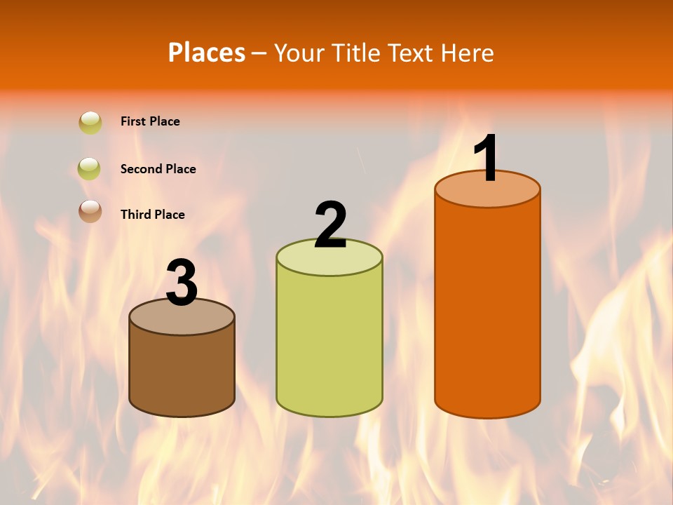 Temperature Fireplace Grill PowerPoint Template