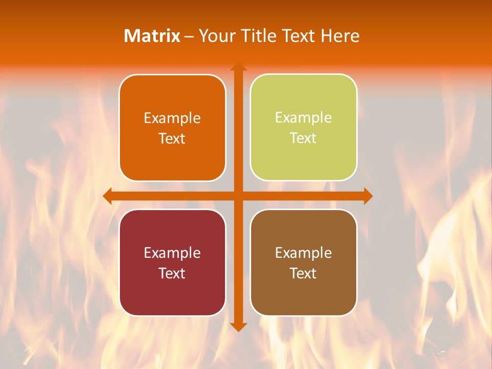 Temperature Fireplace Grill PowerPoint Template