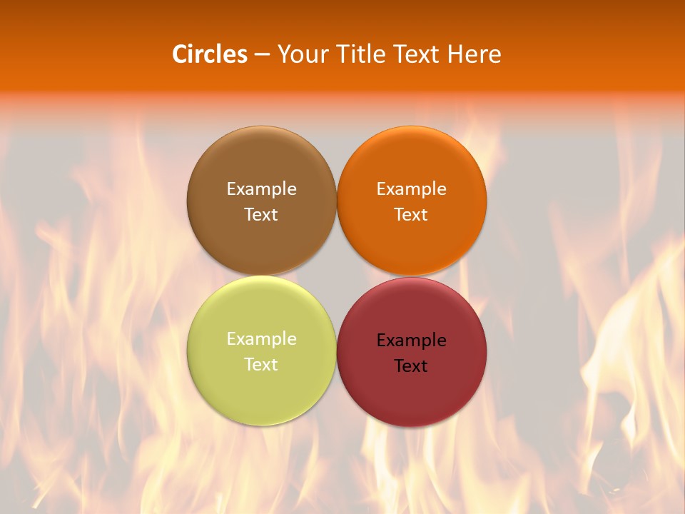 Temperature Fireplace Grill PowerPoint Template