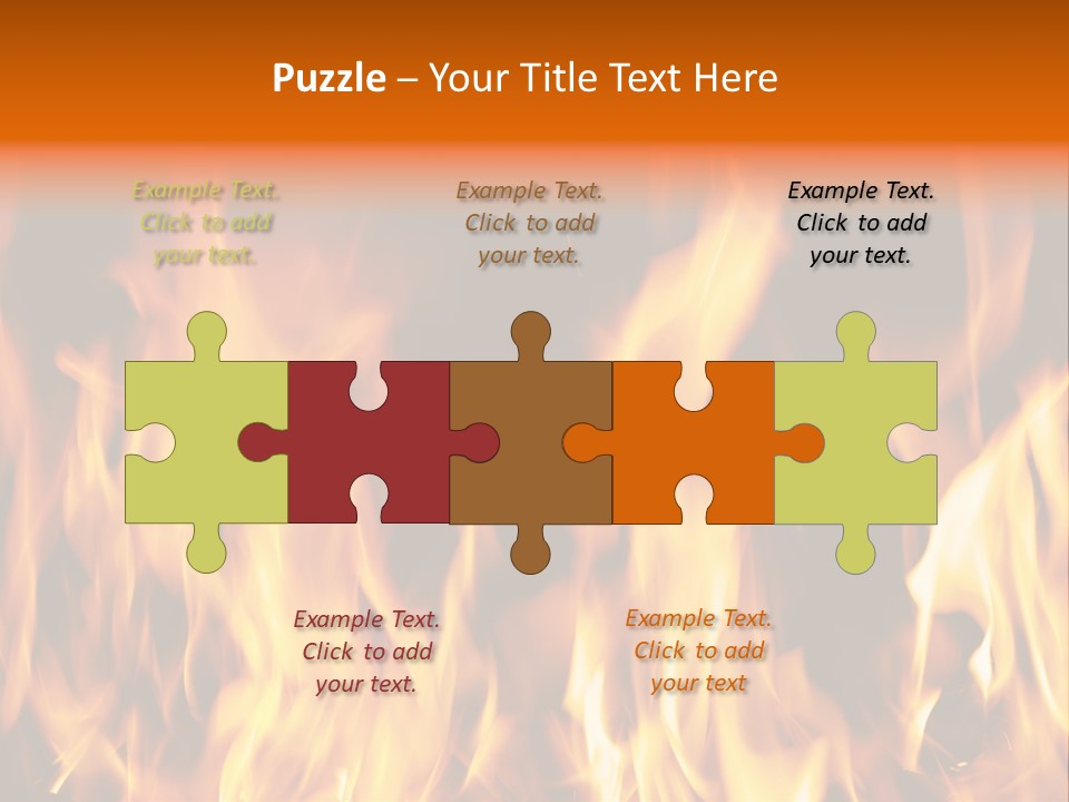 Temperature Fireplace Grill PowerPoint Template