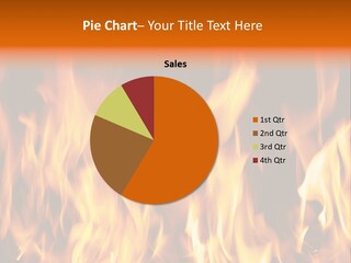 Temperature Fireplace Grill PowerPoint Template